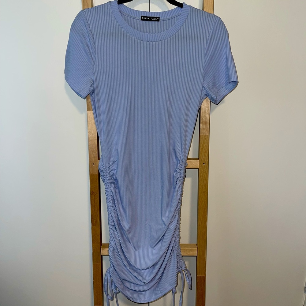 Light Blue Scrunch Dress